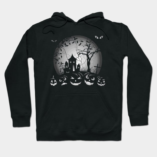 Scary Pumpkin - Happy Halloween Party Hoodie by malaqueen